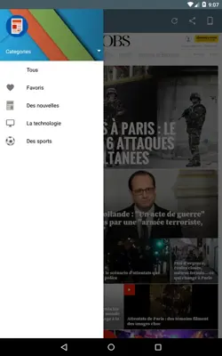 Les Journaux en Français android App screenshot 3