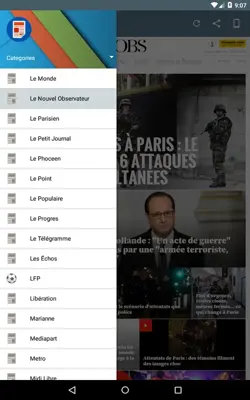 Les Journaux en Français android App screenshot 4