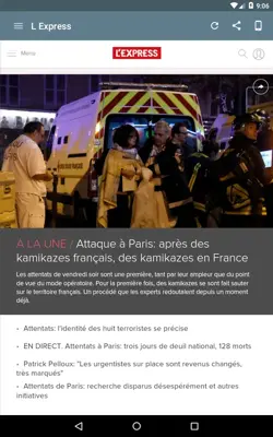 Les Journaux en Français android App screenshot 5